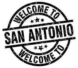 welcome to San Antonio black stamp