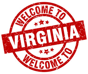 welcome to Virginia red stamp