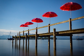 Lake Chiemsee at the summer