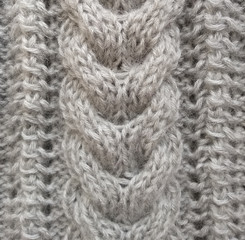 Knitted Fabric Texture. Knitted background pattern. Modern knitwear fabric texture, great design for any purposes. Geometric decorative texture. Simple design background.