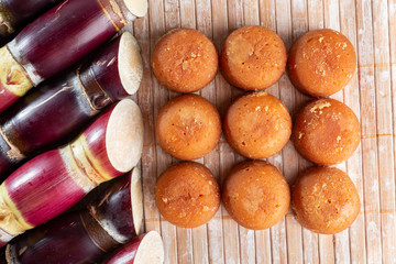 Sugarcane, and derivatives of brown sugar and panela from Colombia