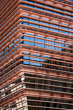 Contemporary multistory building corner