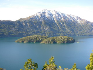 lake and mountains