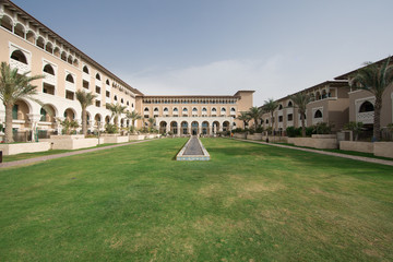 architectural courtyard of the resort