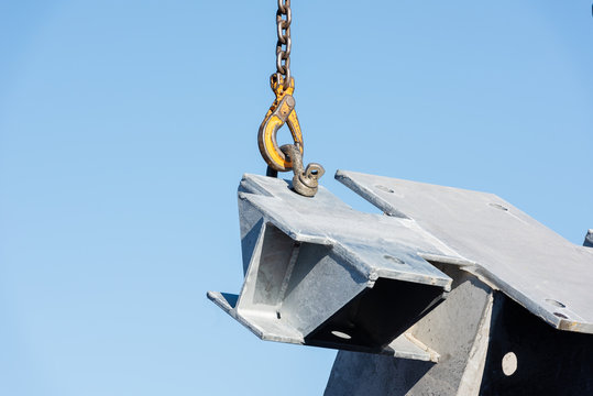 Construction rigging and steel iron workers on the job