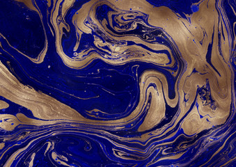 Beautiful contemporary painting. Unique hand painted decorative image for creative design of posters, wallpapers,websites. Modern piece of art. Unusual artistic style. Black and golden oil paints.
