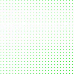 White  background  with green dots  