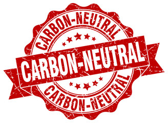 Obraz premium carbon-neutral stamp. sign. seal