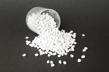 Fototapeta na wymiar Plastic pellets . Plastic granules after processing .Polymer.