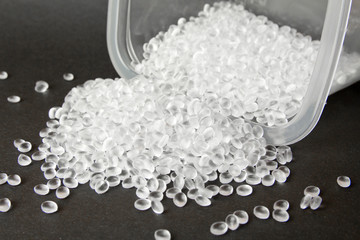 Transparent Polyethylene granules. HDPE.Plastic pellets. Plastic Raw material .