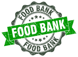 food bank stamp. sign. seal