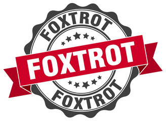 Obraz premium foxtrot stamp. sign. seal
