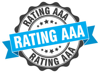rating aaa stamp. sign. seal