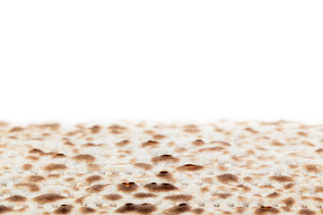 Matzah. Jewish traditional Passover bread. Pesach celebration symbol.