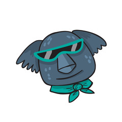 Fototapeta premium Cute koala with sunglasses isolated on white background