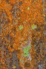 rusty metal texture of old wall