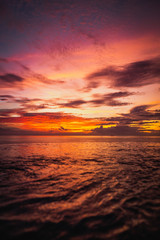 Sunrising on Bali I pool in sunrising