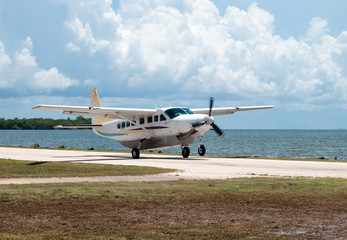 Fototapeta na wymiar Belize City Airport Transportation