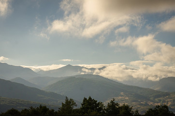 Mountain of Palencia Fuentes Carrionas natural park. Palencia