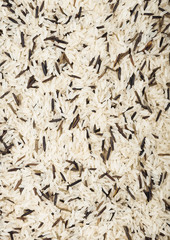 Fresh raw organic basmati long grain and wild rice. Healthy food. Macro Texture