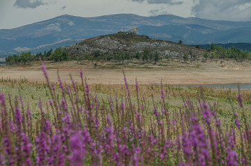 Swamp of Aguilar de Campoo in time of drought