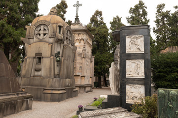 Fototapeta na wymiar monumental cemetery Milan