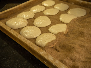 Delicious baked turksih pita bread pita
