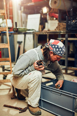 Rebuilding a garage in a retro vintage style.