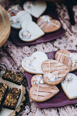 Wedding candy bar and cheese bar.