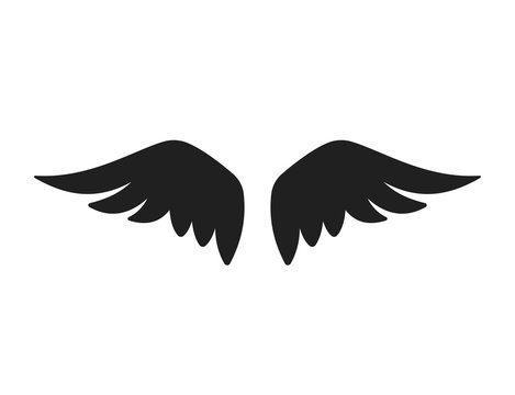 Wings icon. Wings logo. Vector