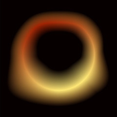 Black hole vector isolated on black space 