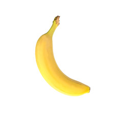 banana on white isolated background