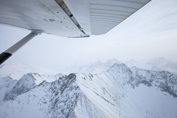 aerial view from airplane