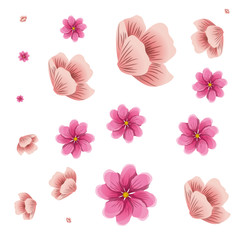 pattern of flowers isolated icon