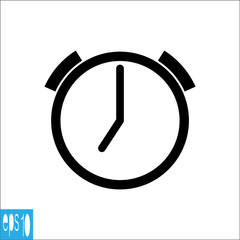 Clock alarm clock icon - vector illustration