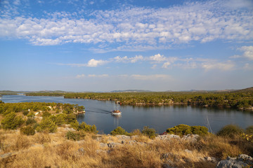 Channel of St. Anthony at Sibenik in Croatia