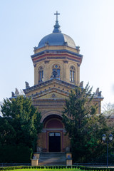 Obraz premium Chapel from 1872 on the South Cemetery in Magdeburg, Germany