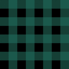 Dark Green Tartan Plaid Scottish Textile Pattern