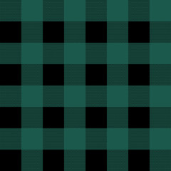Dark Green Tartan Plaid Scottish Textile Pattern