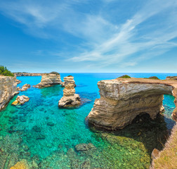 Faraglioni at Torre Sant Andrea, Italy