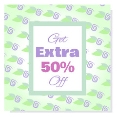 Spring Sale vector banner.