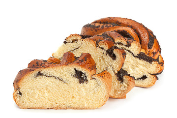 Sweet bun with poppy seed