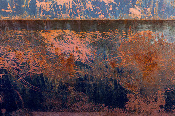 Metal Rusty Surface. Closeup