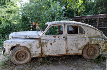 Old rusty Soviet car 