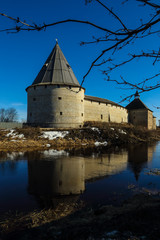 Fototapeta premium Restored medieval fortress