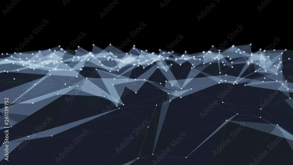 Poster communication network concept. wire frame. 3d illustration.