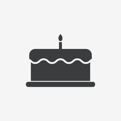 Birthday Cake Vector Icon