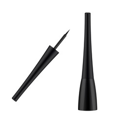 Realistic 3d eyeliner advertising template. Cosmetics.