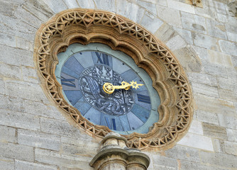 Clock on the Stephansdom, Vienna, Austria