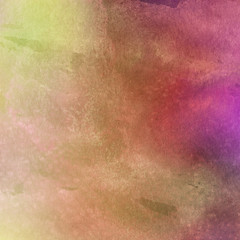 Colorful bright ink and watercolor texture on white paper background. Paint leaks and ombre effects. Hand painted abstract image.